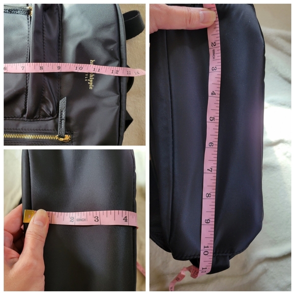 Haute Hippie | NWOT Chic Black Trendy Spacious Nylon Backpack - Picture 14 of 15